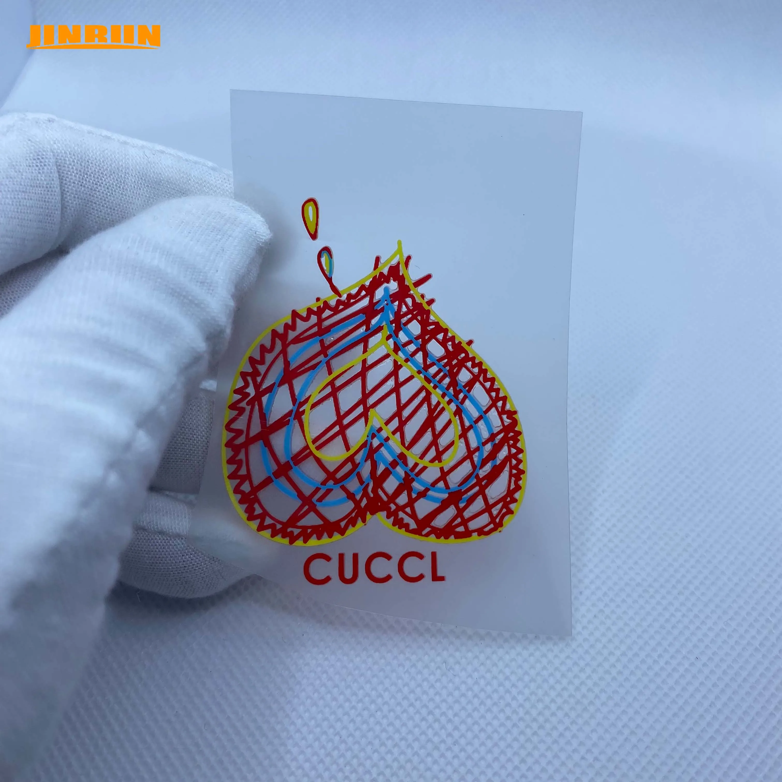 Designers 3D Heat Transfer Vinyl Custom Logo Multi Colour Silicone Heat Transfer Stickers Clothing Label Fashion Brand Logo