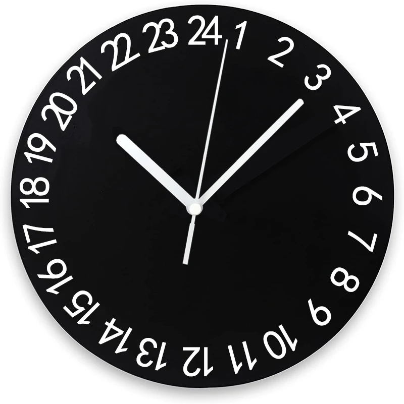 High Quality 24 Hours Quartz Wall Clock with Sports Mechanism Battery Operated Clock Parts Hands Includes Clock Work Machine