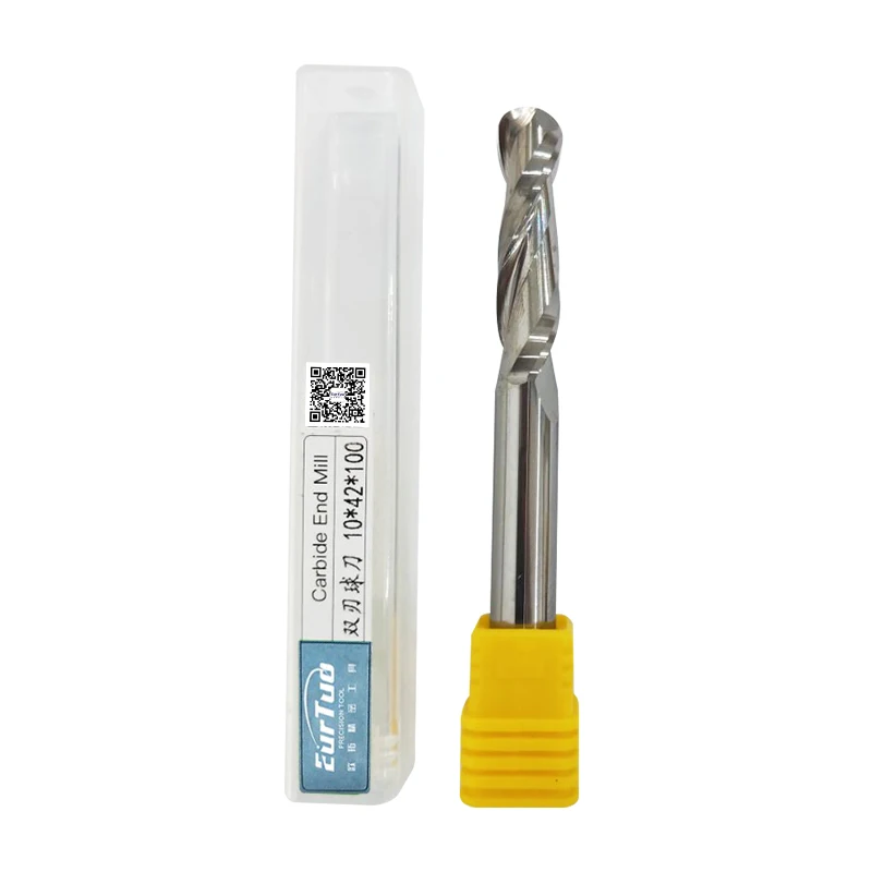 manufacturer tools 3.175mm double Flutes Spiral ball nose end mill round bottom Cnc Milling Cutter ball nose 6mm tools