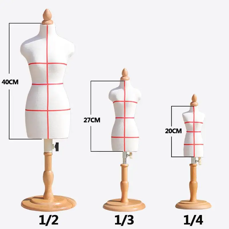 mini mannequin  size 1/2 scale dress form for tailor designer