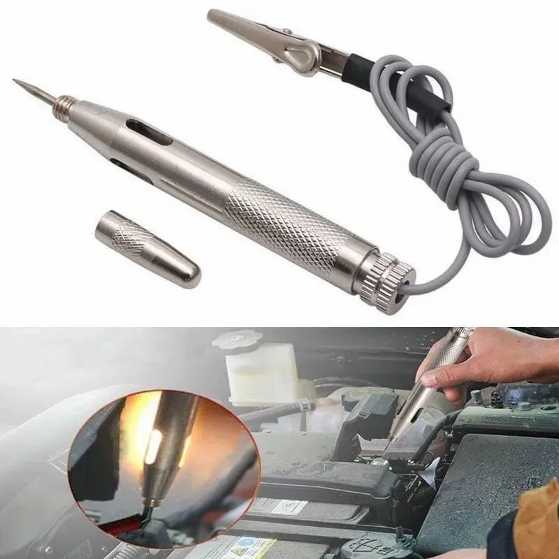 6V-24V Car Circuit Tester Probe Light System Test Probe Lamp Auto Light Lamp Voltage Test Pen Detector Copper
