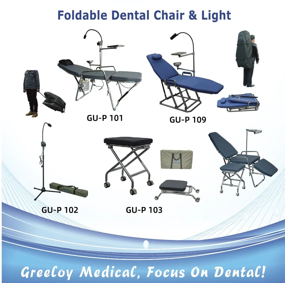 Hot selling PU Leather Dental Doctor Dentist Assistant Nurse Stool Chair Foldable Dental Stool