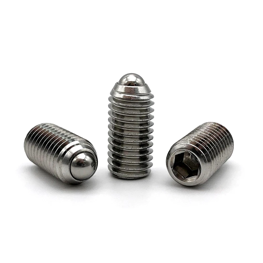 DIN934 din916 440 aluminum stainless steel m4 m2 m7 nylon knurled set flat point cup point hex hexagon socket set screws