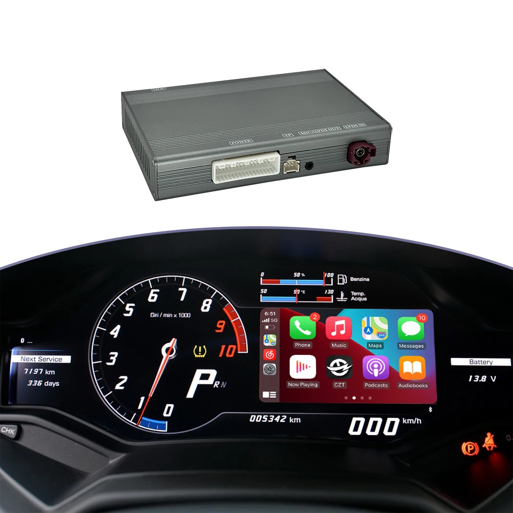 Lamborghini Huracan 2012-2019 Car DVD Player with Wireless Carplay Android Auto Mirror Link & AirPlay Radio Functions