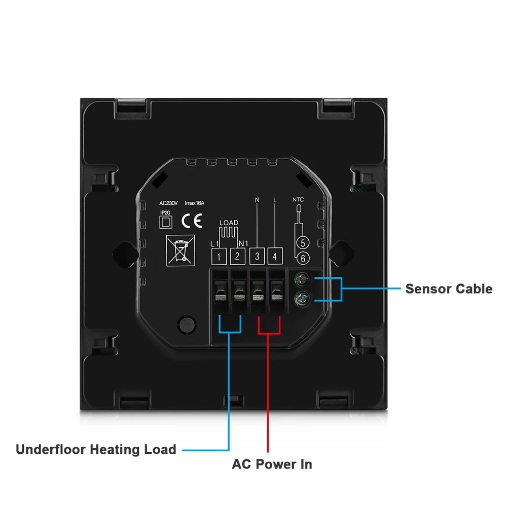 HY03WE-wifi Tuya wifi Smart Heating Room Thermostats with WiFi Remote Control