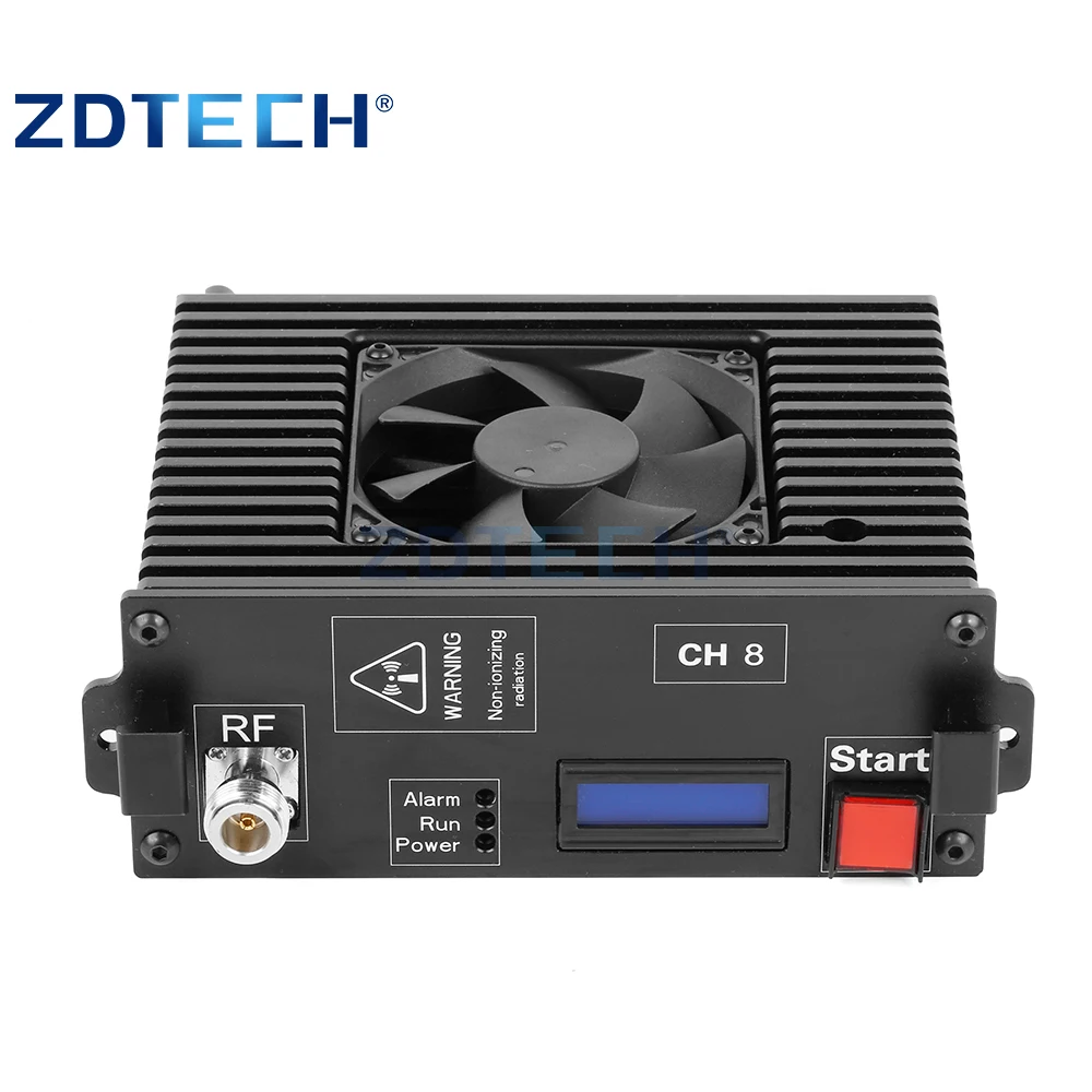 20-6000MHz 100W power amplifier module  DDS Signal function generator with heat sink for UAV jammer