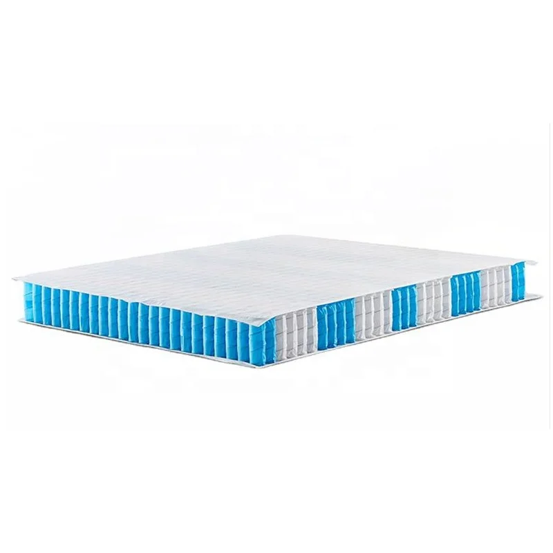 Wholesale Cheap Bed Mattresses Metal White Blue Grey Color Pocket Spring Sleep Well Roll Up