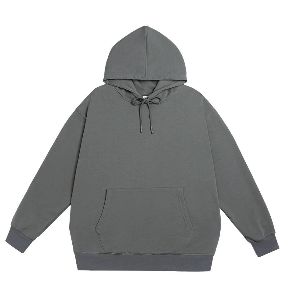 High Quality Blank Unbranded Logo Cotton Fleece Sweatshirt Custom Brown Pullover Oversize Hoodie