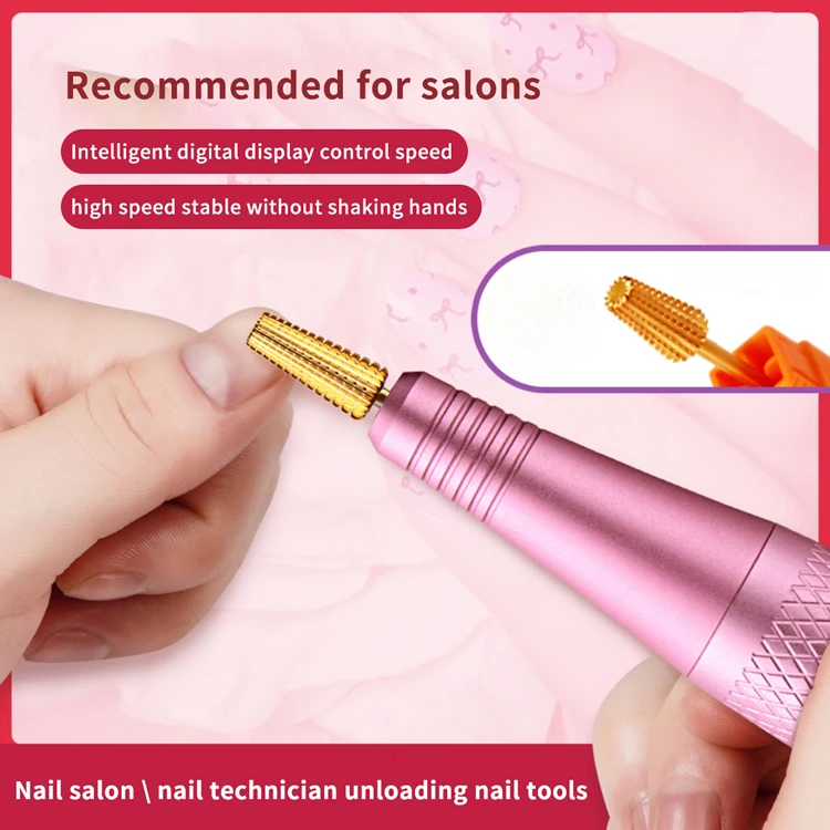 CHESINDO professional nail salon tools 30000rpm manicure rechargeable portable electric nail drill