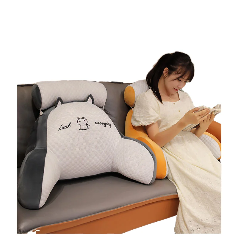 Factory wholesale plush toy pillows bedrooms offices super soft high-quality large-sized plush cushions pillows lumbar support