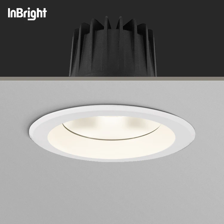 18W 28W 38W 48W SMD круглый корпус затемняемый потолочный светодиодный встраиваемый светильник для проекта