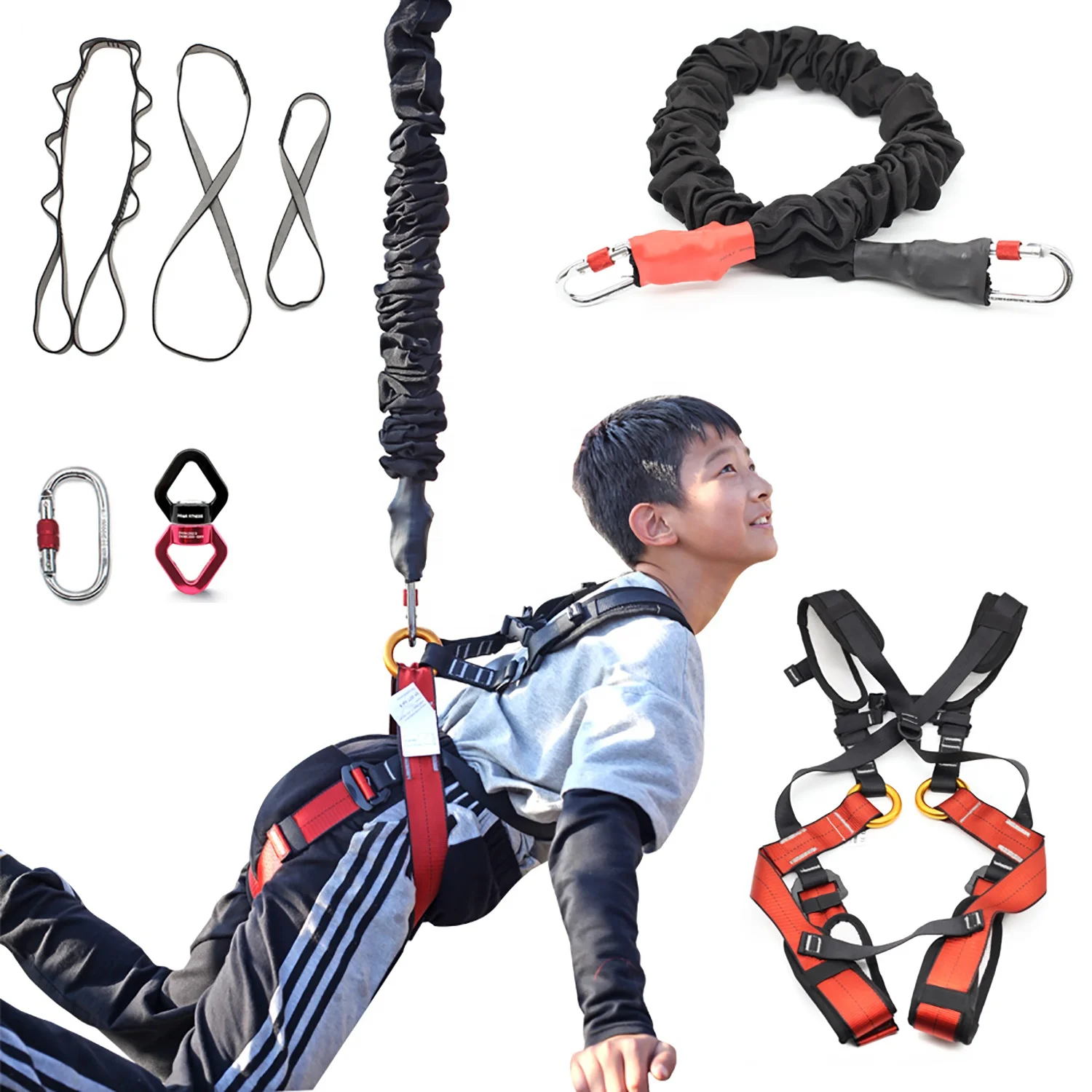 Upgraded Version kids Yoga Bungee Rope Resistance Belt Bungee Training Tool Equipment for Home Gym Yoga
