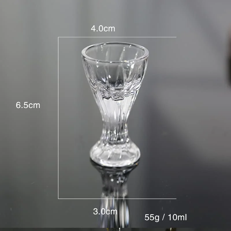 Clear Horn Shot Glasses for Special Whiskey and Tequila Shots