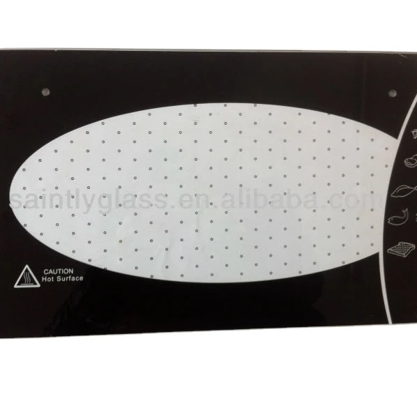 Best quality tempered silk screen printing decorative glass panels for oven door kitchen appliances glass