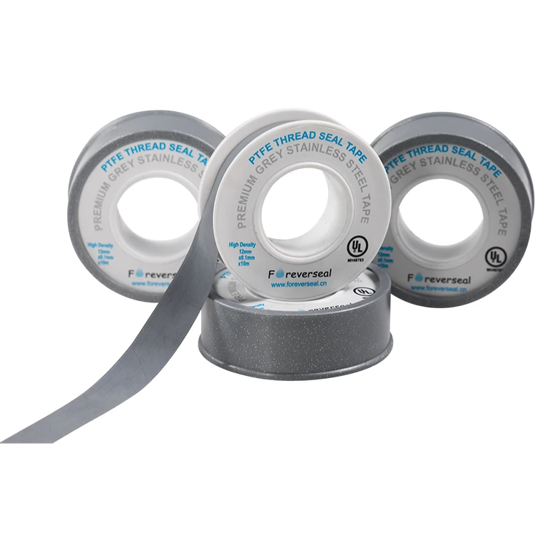 12mm High Density Gray Stainless Steel Anti-Seize Ptfe Tape