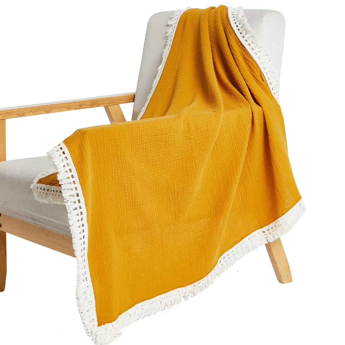 Golden supplier oem china wholesale 4 layer muslin blanket Swaddle Blankets for Baby Kids Large Soft Breathable Muslin Blanket