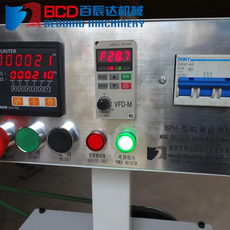 Manufacturing plant sofa spring wire coiler auto winding machine