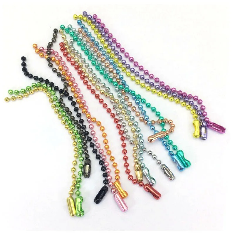 Factory Direct Sale Colorful Ball Bead Chain Fashion Ball Chain Various Sizes