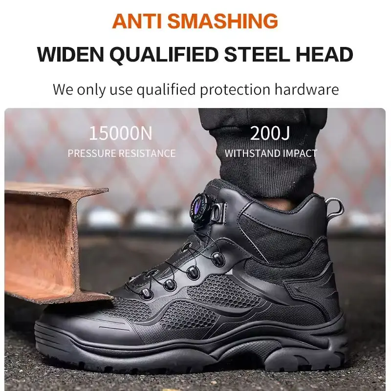 Oem Odm Fashion Comfortable Sport Safety Shoes With Boa System Custom Anti Puncture Safety Shoes Anti-slip Work Safety Shoes