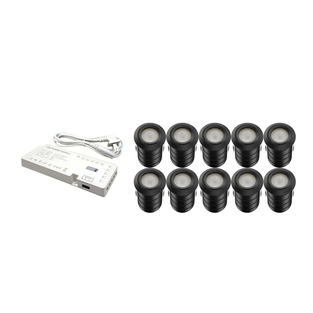 YASHIDA 10x1W Magnetic MiniSpotlight With 2m Cable Frame for Garden showcase Mini Track Spot Light Spotlight