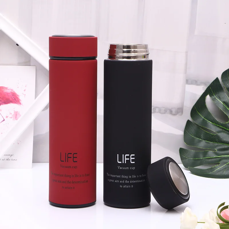 Thermos Cup Smart Thermometer Water Cup 304 Stainless Steel  Temperature Straight Cup custom-made Logo