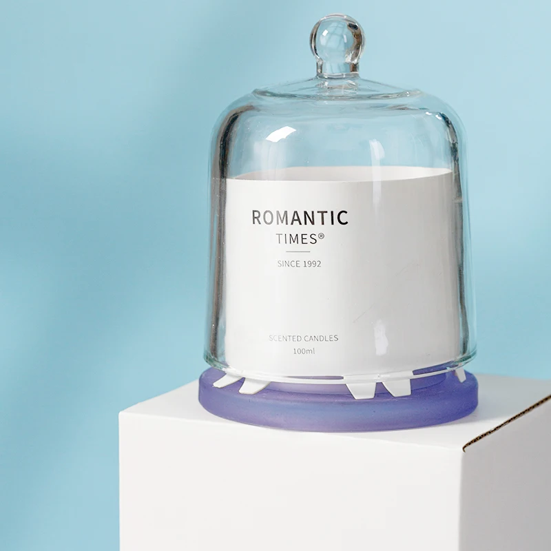 High Quality Home Bedroom Decoration Scented Candles With Glass Cover Scented Candle Wax