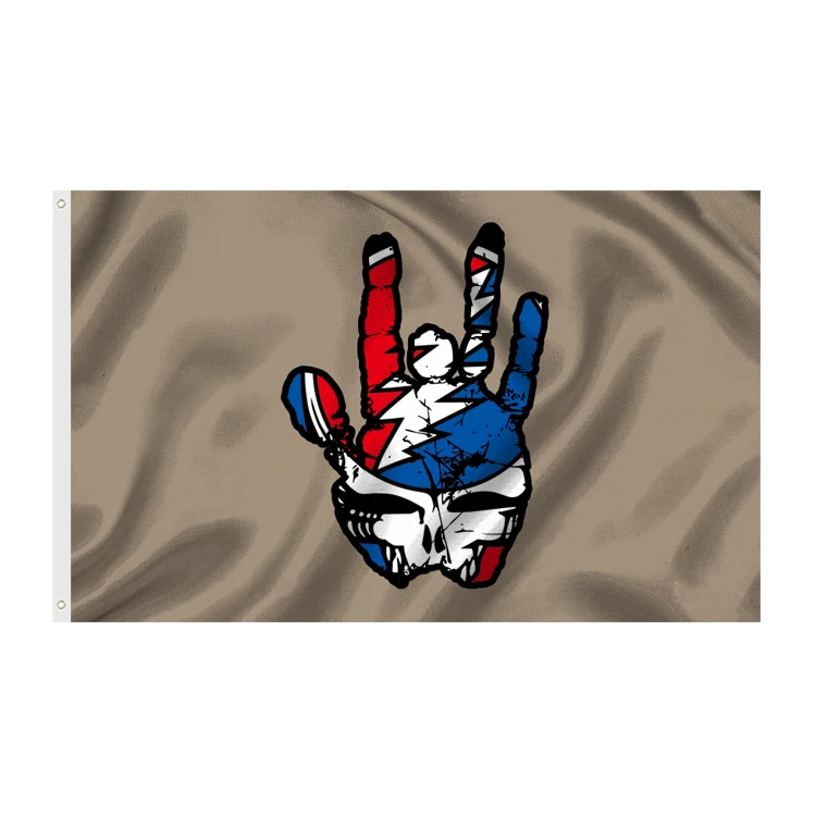 Custom 3X5FT Music Grateful Dead Banners Flags For Outdoor