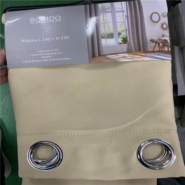 High Quality Wholesale Curtain Blackout stock Fabric ready made