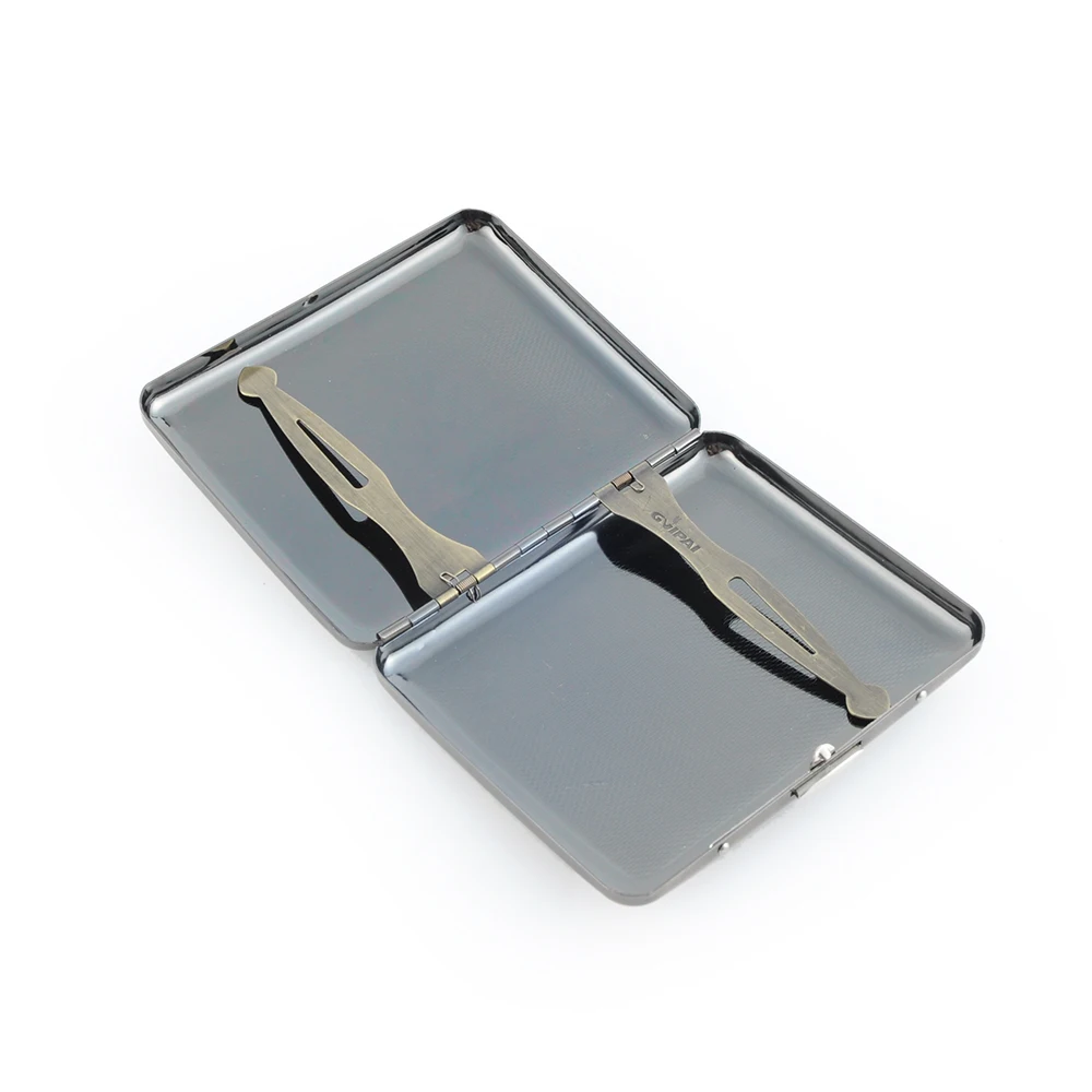 Manufacture Custom Fashion Classic Brass Slim Big Cigarette Case / Waterproof Copper Cigarette Case