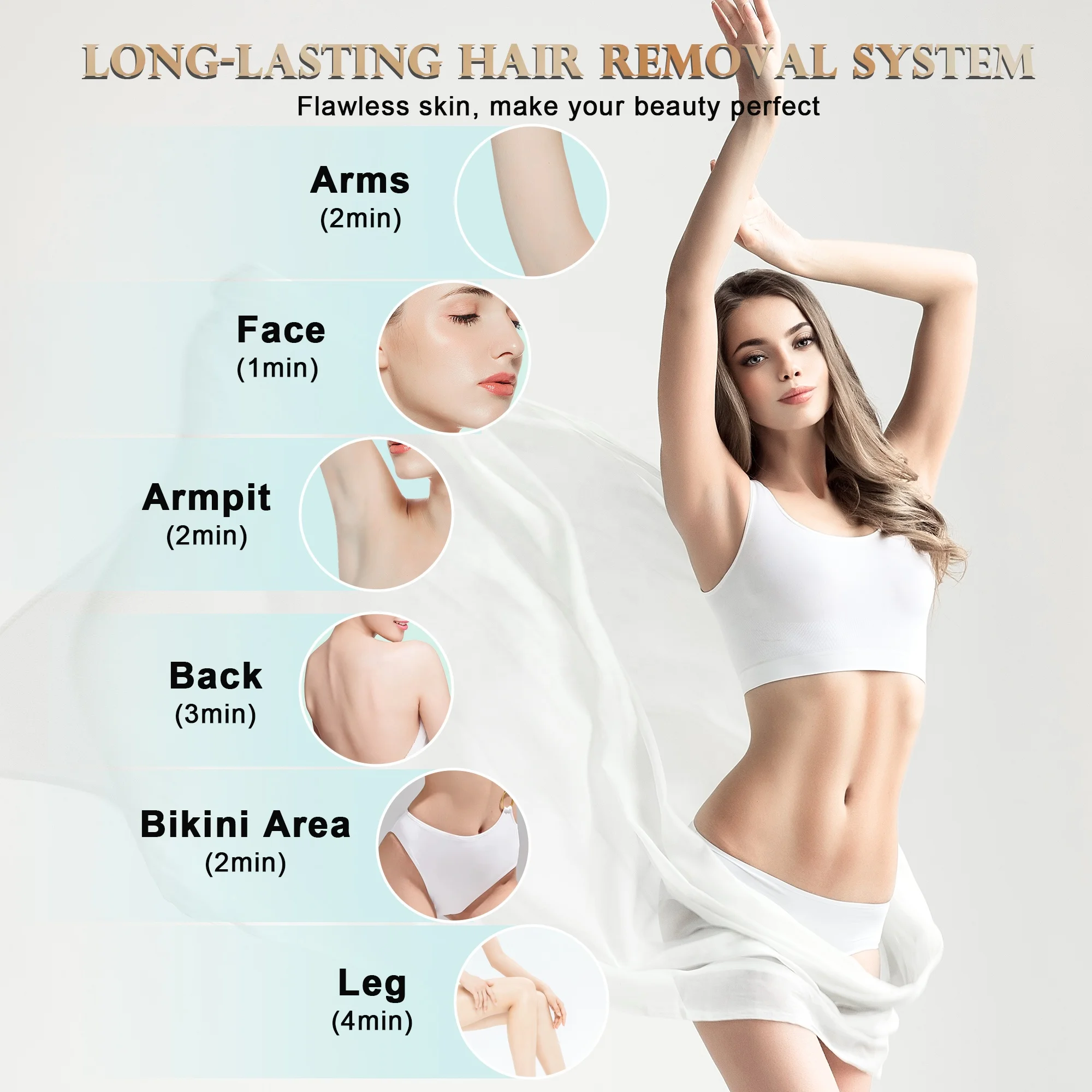 Home Use Beauty Care Product IPL Laser Hair Removal Portable IPL Epiltor Hair Removal Handsaet Body Hair Removal