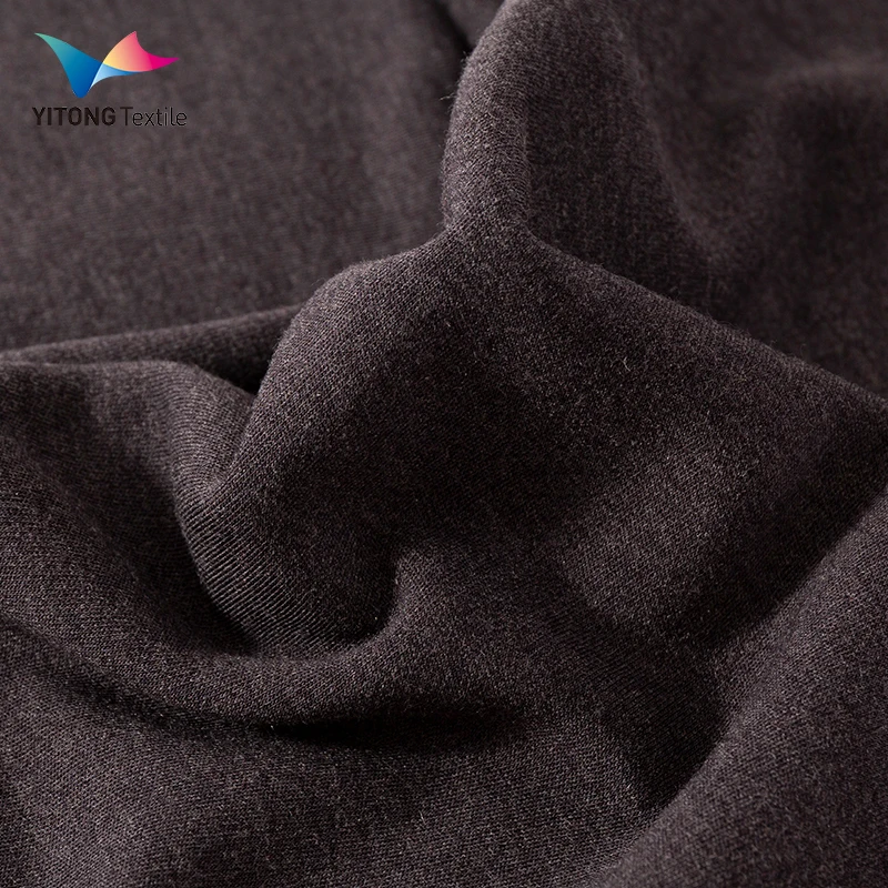 Wholesale Brushed Merino Wool Fabric 67% Acrylic 19% Viscose 10% Wool 4% Spandex Fabrics for Winter Clothing