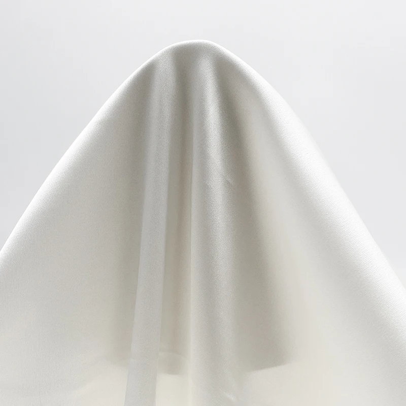 in-stock Free Sample Knit Fabric Roll 100%Polyester Spandex Elastic Mikado Fabric for Garments Lining Dress