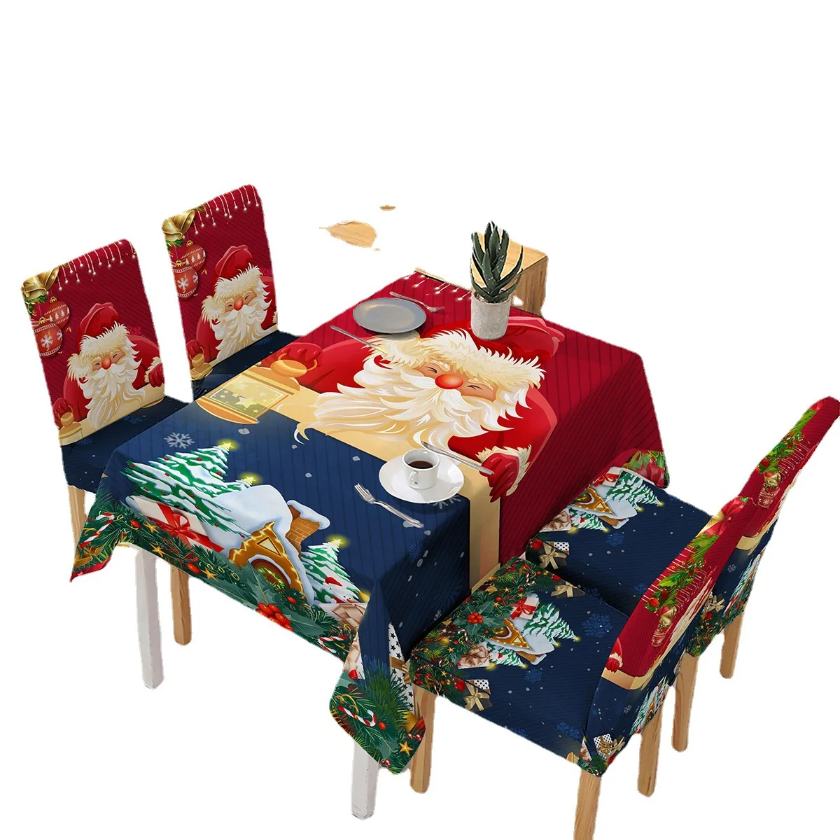 Christmas fabric microfiber wholesale 100% polyester Holland velvet printed fabric tablecloth