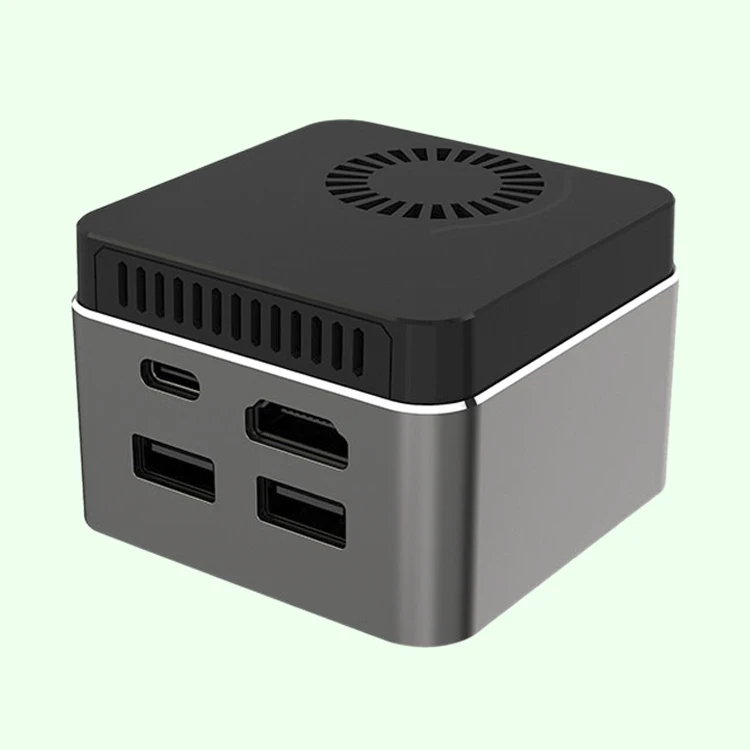 Hot Sale Sharerdp Mini PC J4125 8GB Pocket Mini PC Win-dow10 Linux Barebone Pocket Mini PC for Gaming