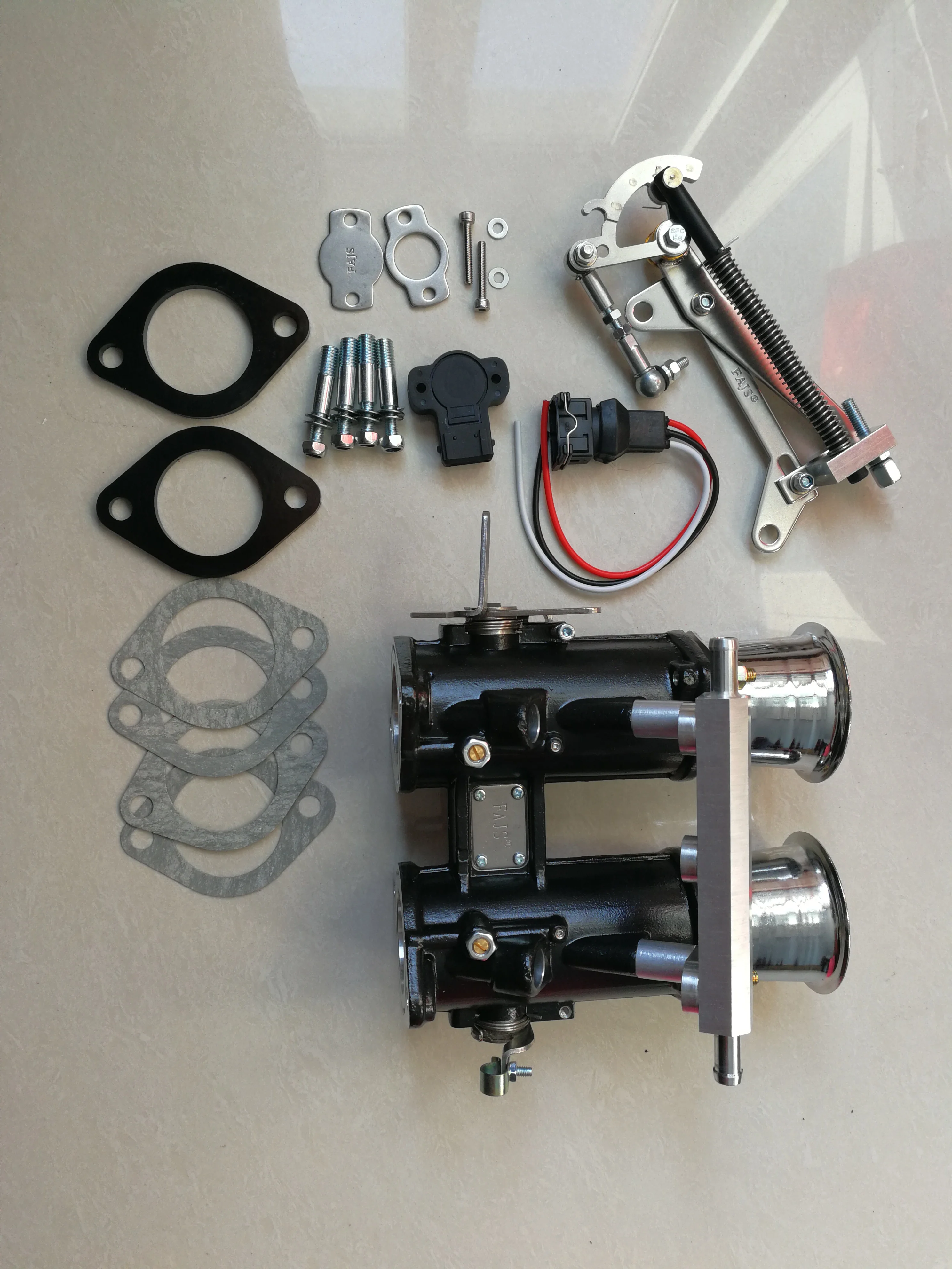 42DCOE  throttle body with horn   TPS  plug