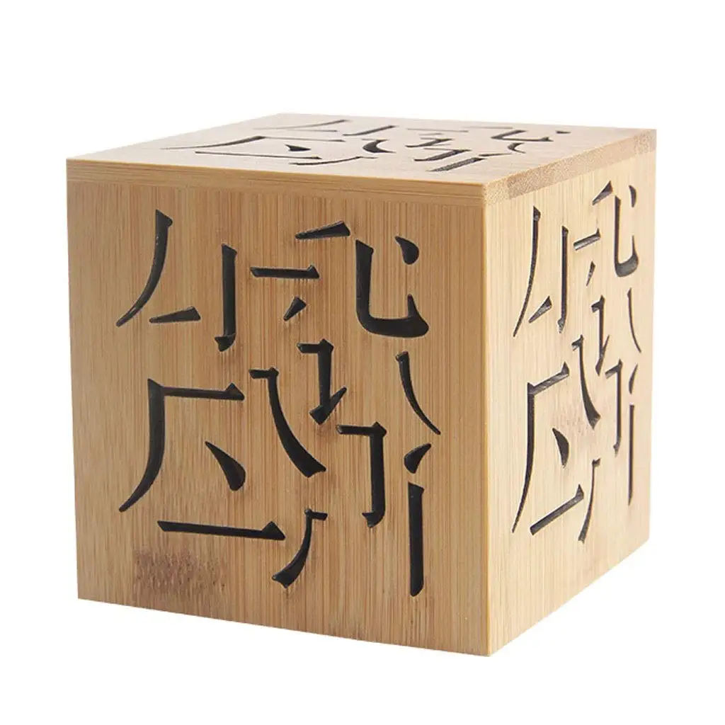 Бамбуковая курильница для помещений, полый держатель для благовоний, коробка из сандалового дерева, ароматическое украшение для дома, креативный подарок, курильница