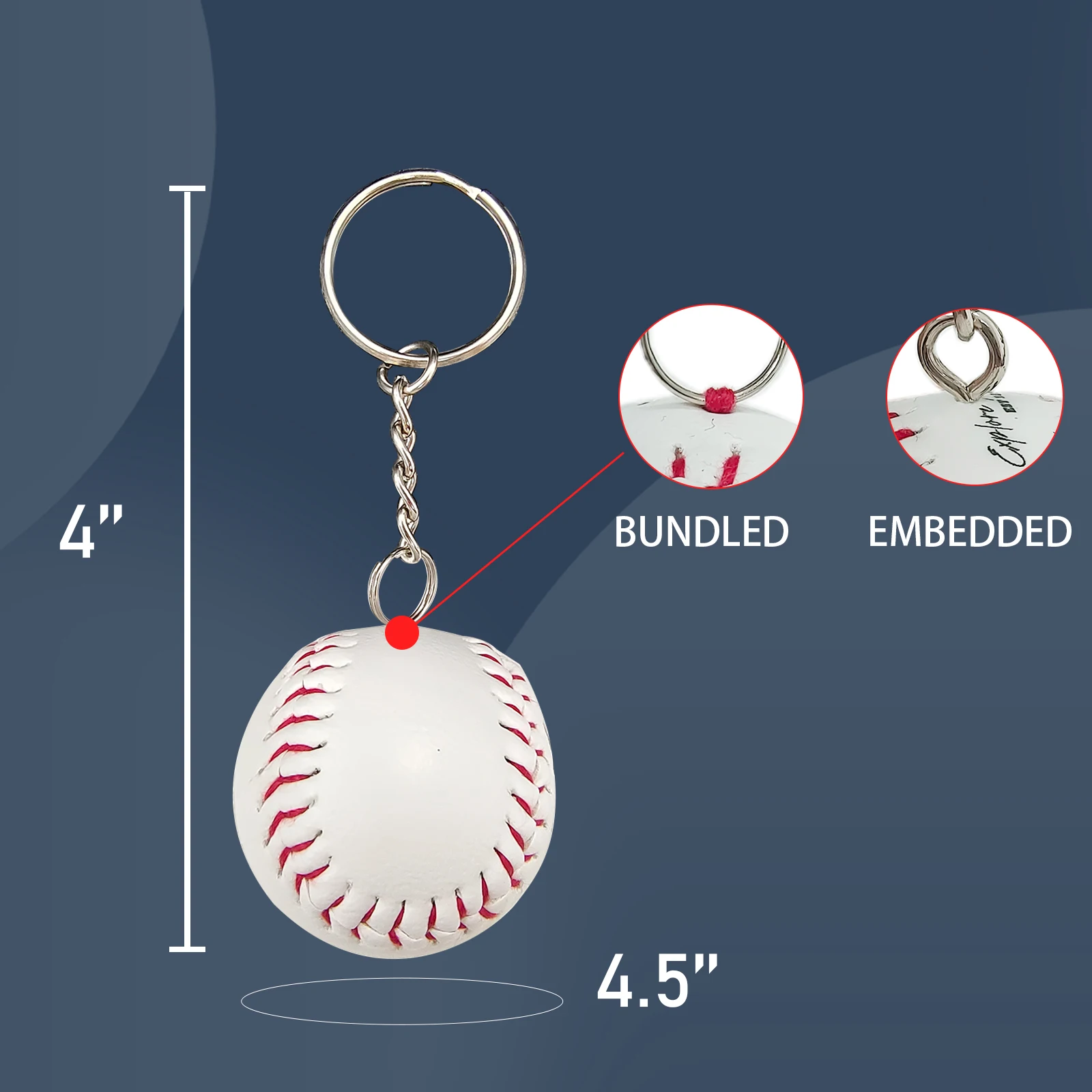 wholesales custom promotional pendant sports souvenir simulation baseball keychain