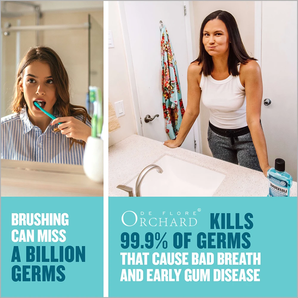 OEM Oral Care Product portable mouthwash 250ml Deep Cleansing Mint Antiseptic Mouthwash