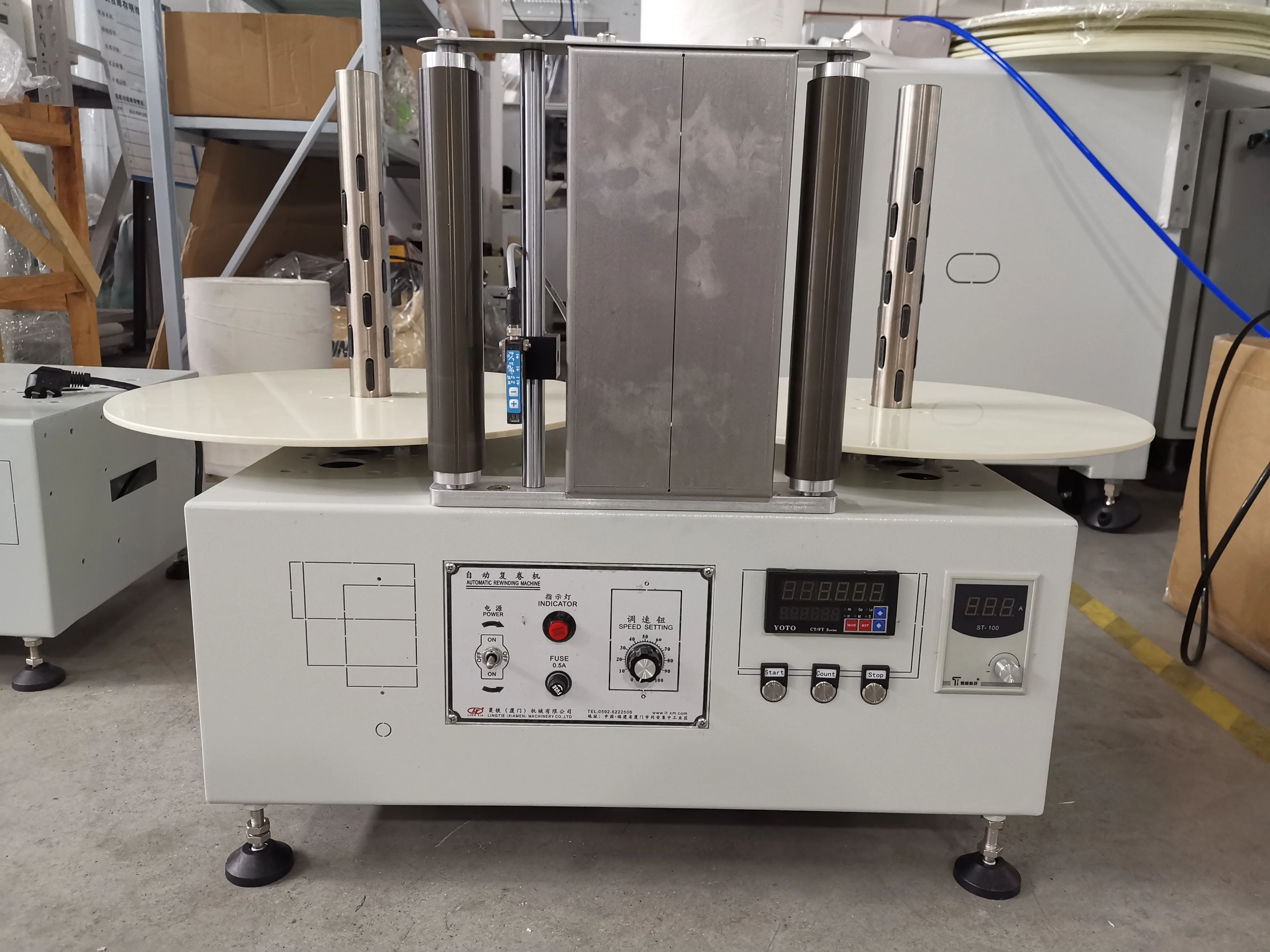 Label count rewinding machine for aluminum foil, PET, PC, PVC, PCB, FPC, battery membrane, flannelette,material in roll