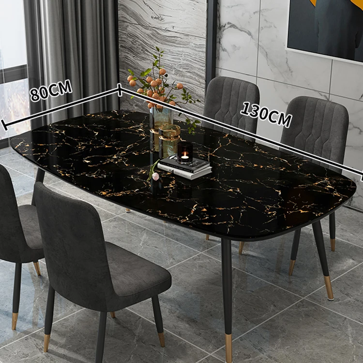 
Dinning Set Luxury Marble Dining Room Table 4 Chairs For Dining Room 