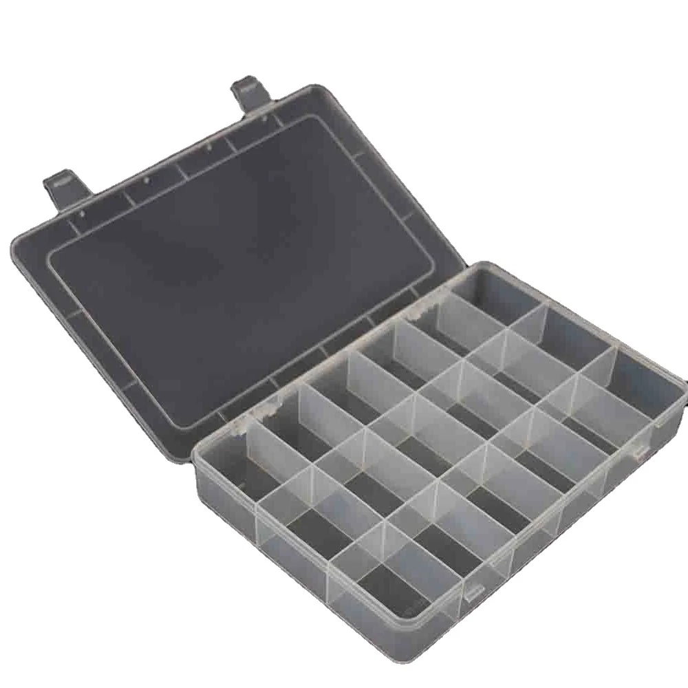
Plastic Organizer Jewelry Storage Box with 18 Compartment 