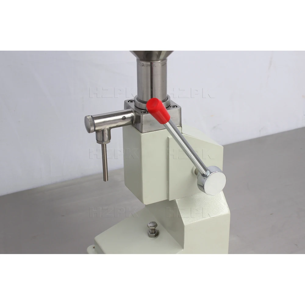 hzpk A03 manual piston 10ml vial flacon attar lipstick filling machinery liquid small