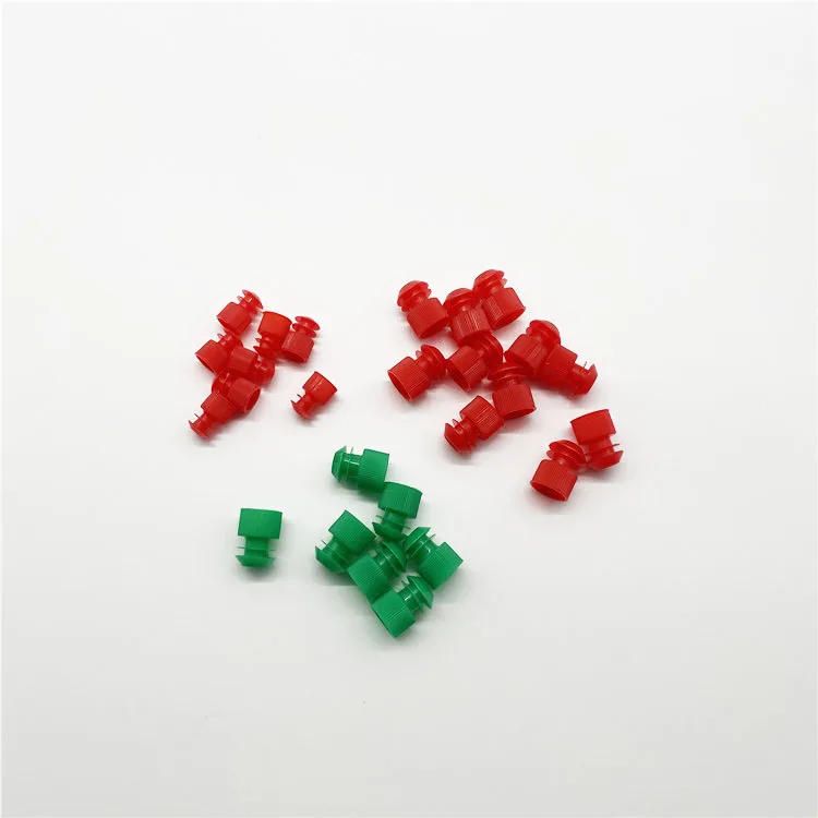 13mm red white green color laboratory use  Bulk Pack Non Slip Plastic Test Tube Centrifuge Tube Stopper