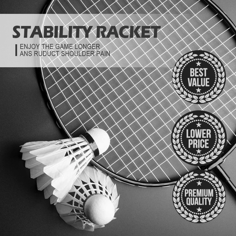 Индивидуальная дешевая цена легкая алюминиевая оригинальная Спортивная тренировочная ракетка для бадминтона и сумка