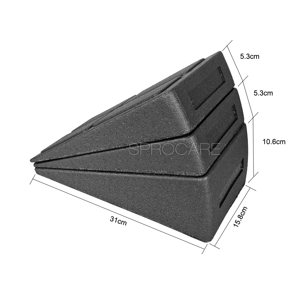 Foam Calf Stretcher Adjustable Incline Angles Foot Stretching Board with Non-slip Surface Slant Board