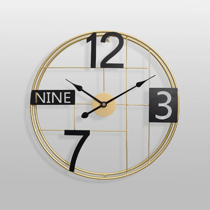 FYTCH, 60 см, 23,6 дюймов, Новое поступление, современное металлическое украшение для дома, Smarty настенные часы для декора гостиной