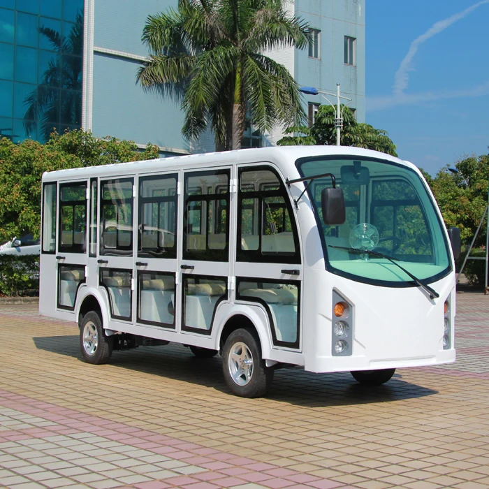 Good Selling 14 Seaters Electric Passenger Vehicles Shuttle Bus With Heater And Air Conditioning