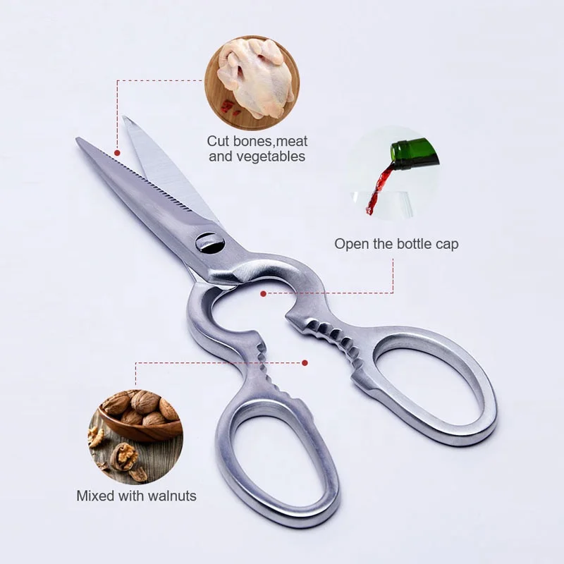 Сверхмощные ножницы для домашней птицы, многофункциональные ножницы из нержавеющей стали с Кухонными Ножницами