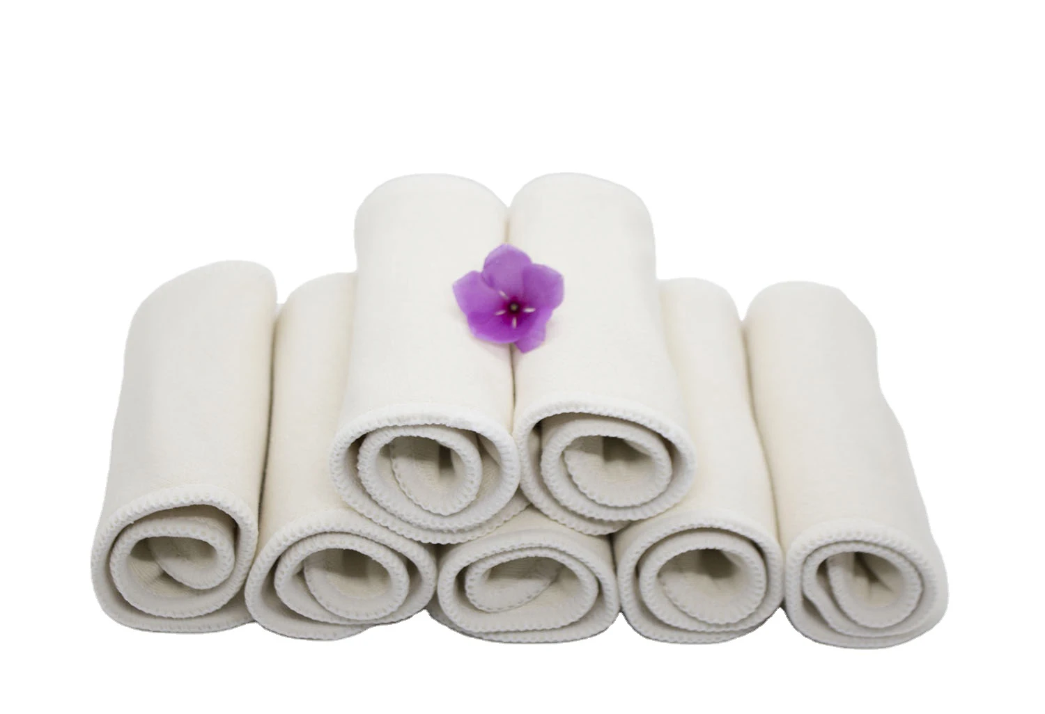 Sustainable anti-bacteria hemp diaper inserts absorbent hemp organic cotton nappy insert washable diaper booster doubler