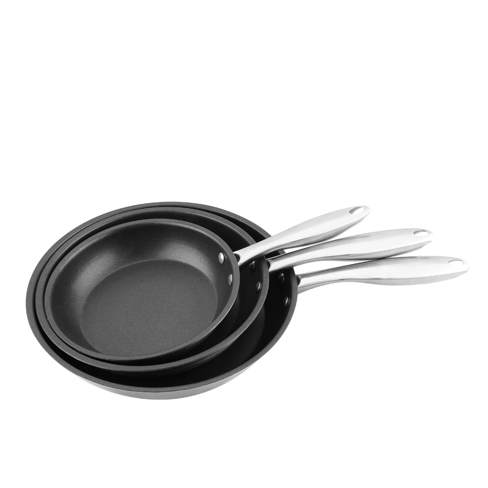 2021 Amercook cook ware set non stick induction honeycomb cooking frying pan cookware set stainless steel pots and chefs pans